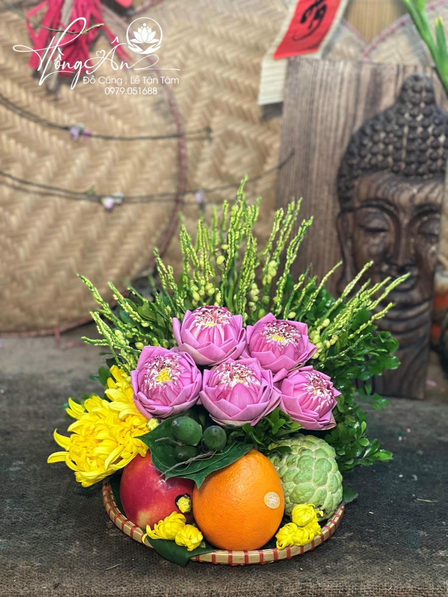 Mâm hoa quả size 25cm