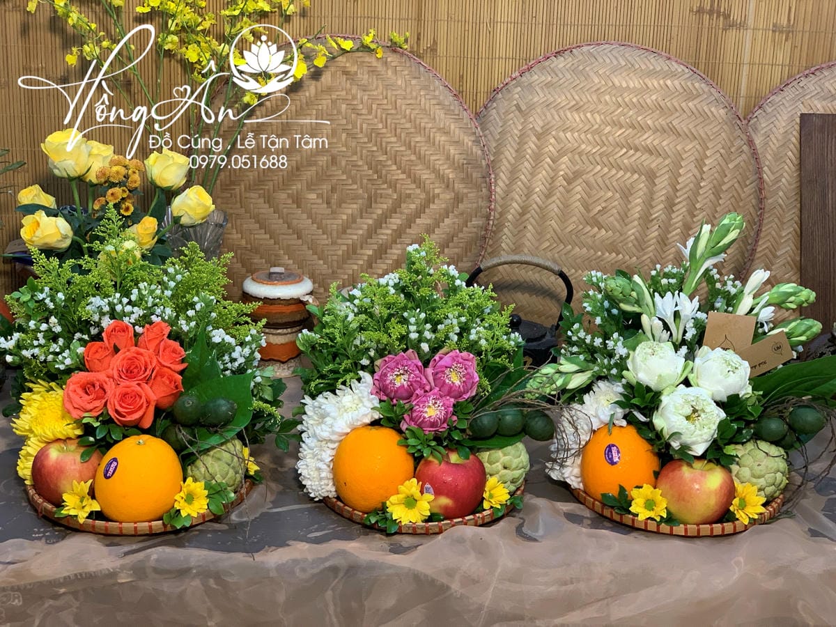 Mâm hoa quả size 25cm