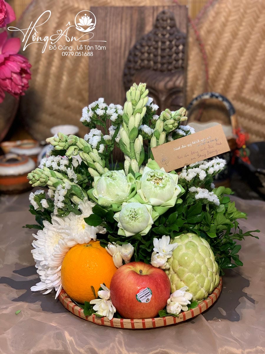 Mâm hoa quả size 25cm