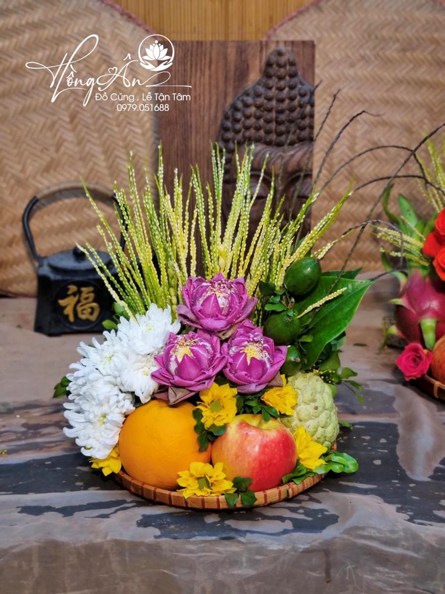 Mâm hoa quả size 25cm