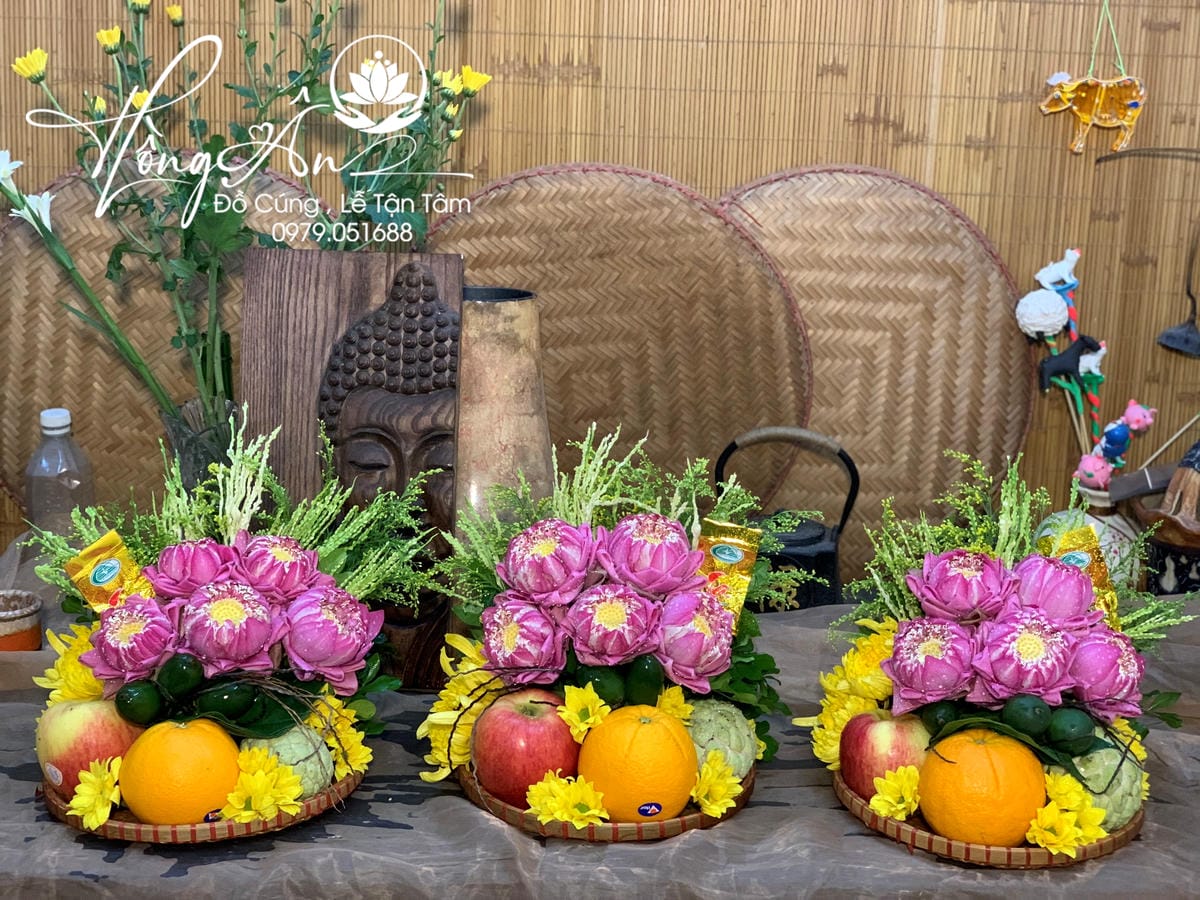 Mâm hoa quả size 25cm