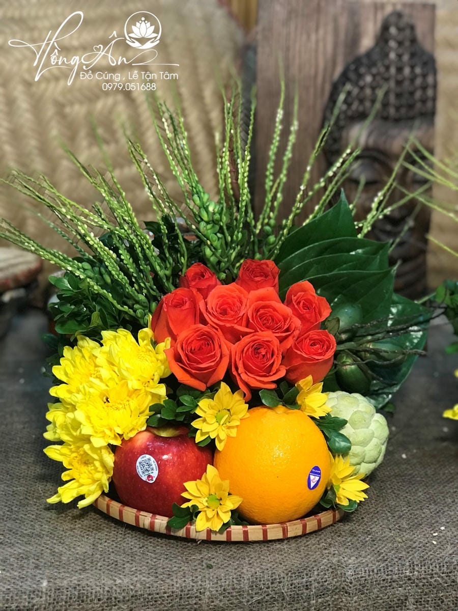 Mâm hoa quả size 25cm