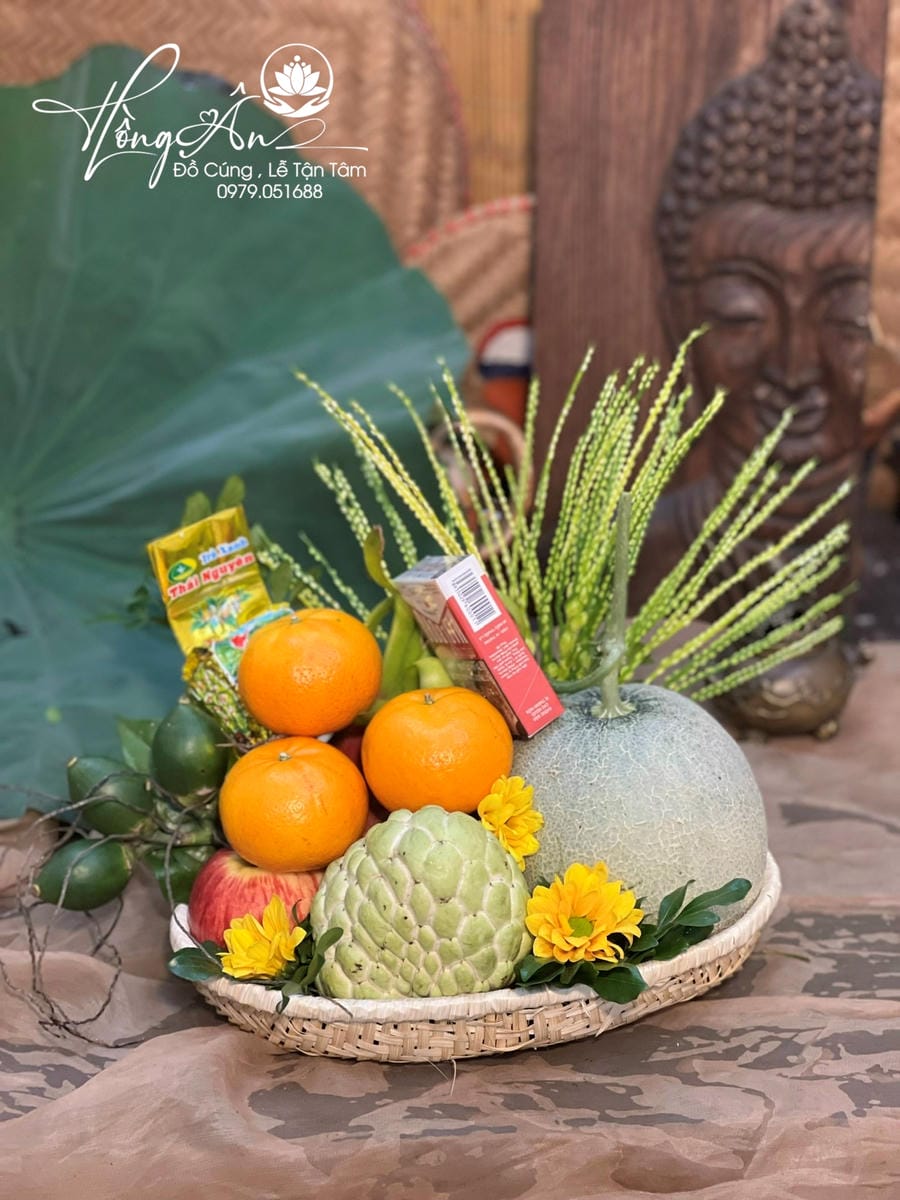 Mâm hoa quả size 25cm