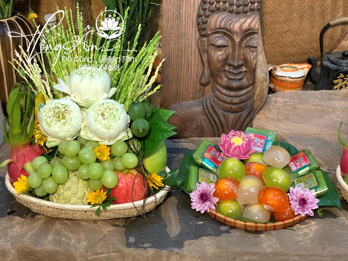 Mâm hoa quả size 25cm