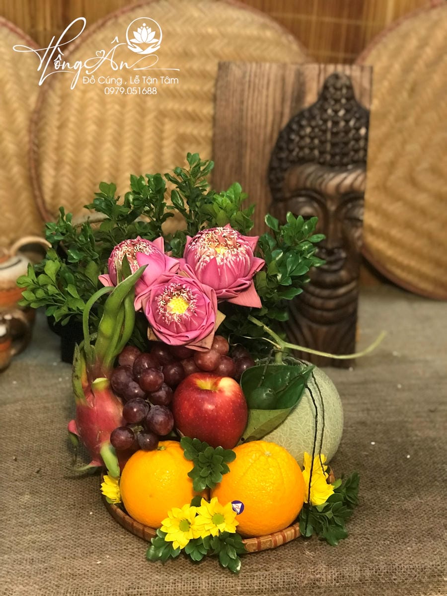 Mâm hoa quả size 25cm